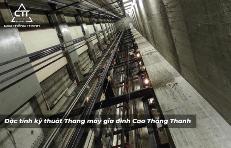 Đặc tính kỹ thuật Thang máy gia đình tại Long An